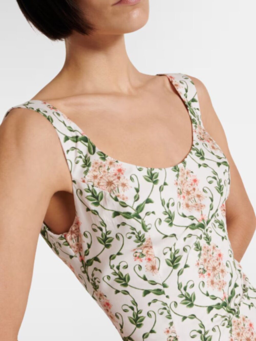 Agua by Agua Bendita Pluma floral corset cotton dress NWT - Picture 4 of 5